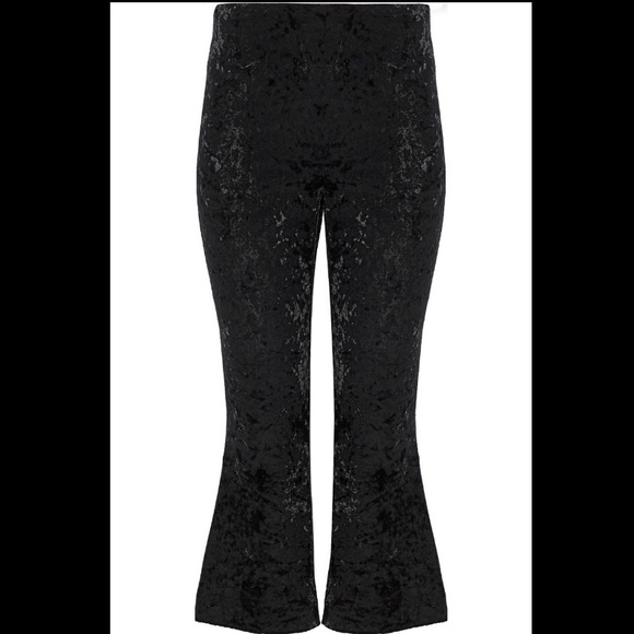 BAILEY 44 PG13 Revolve Black Velvet Crop Pant S - Picture 4 of 8